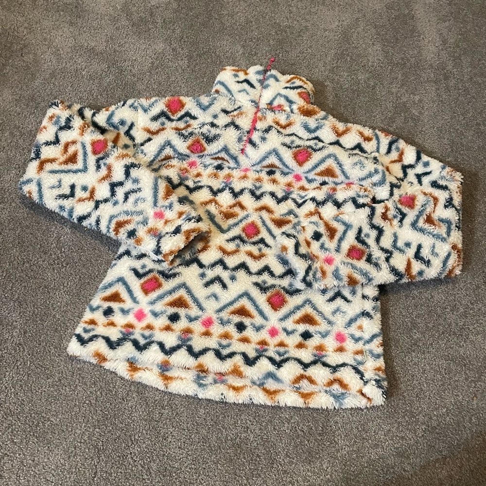 Eddie Bauer Multicolor Fleece Pullover extra soft women’s size S